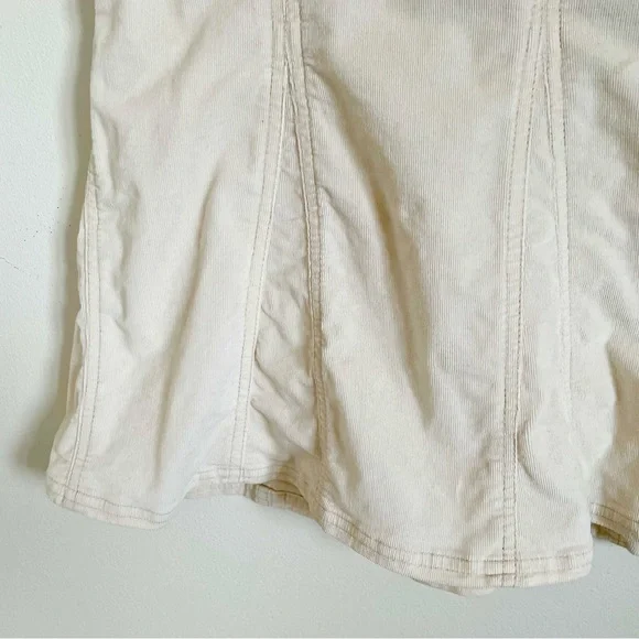Athleta Corduroy Whenever Flare Mini Skirt in Cream Size 6 EUC - Picture 7 of 12